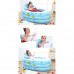 Bathtubs Freestanding Petal Inflatable Thickening Adult tub Folding Bath tub Children's Bath Plastic Bath Bucket (Color : Blue  Size : 1609075cm) - B07H7KGGJL
